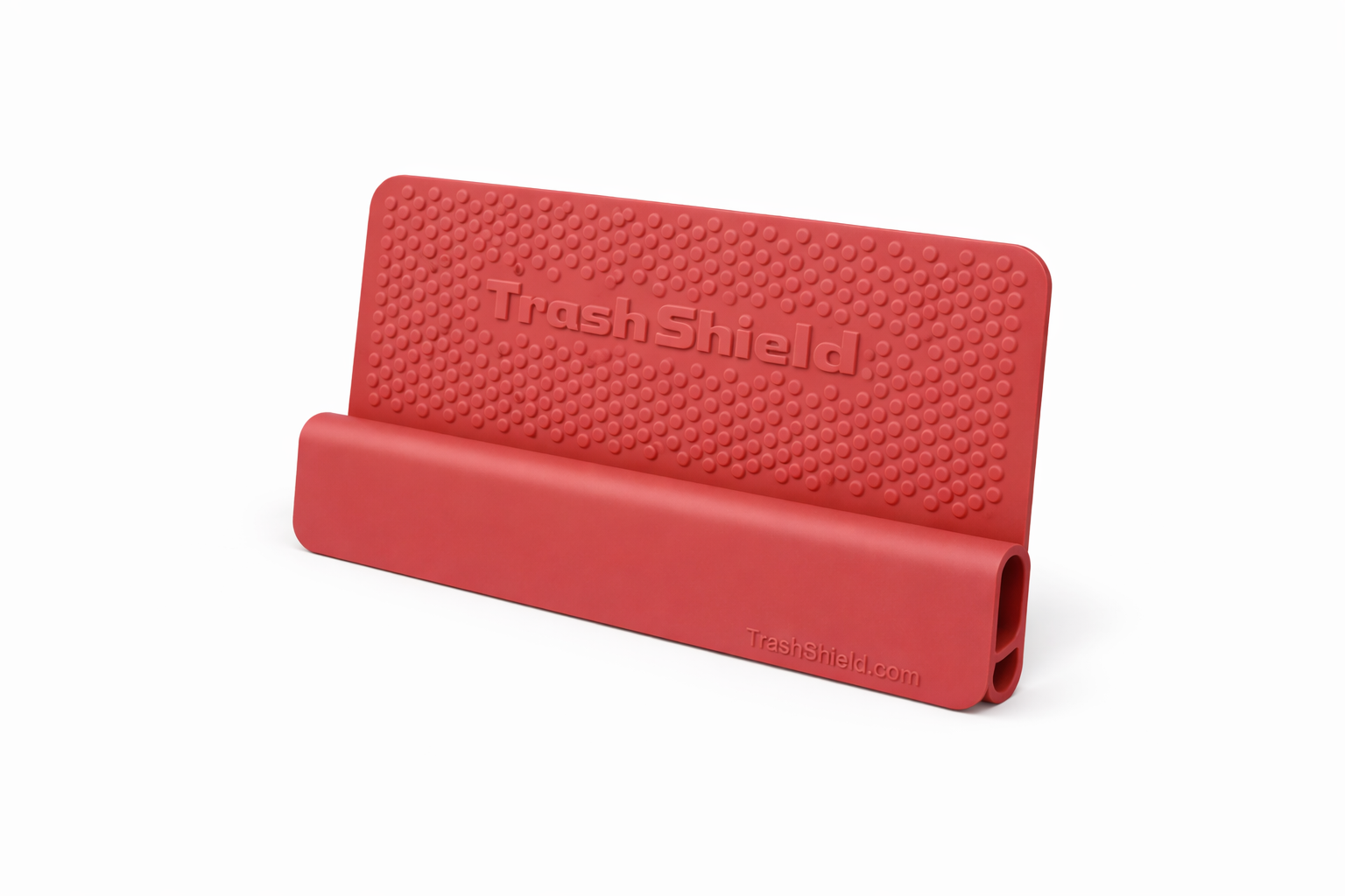 Trash Shield in Muted Red, Large size